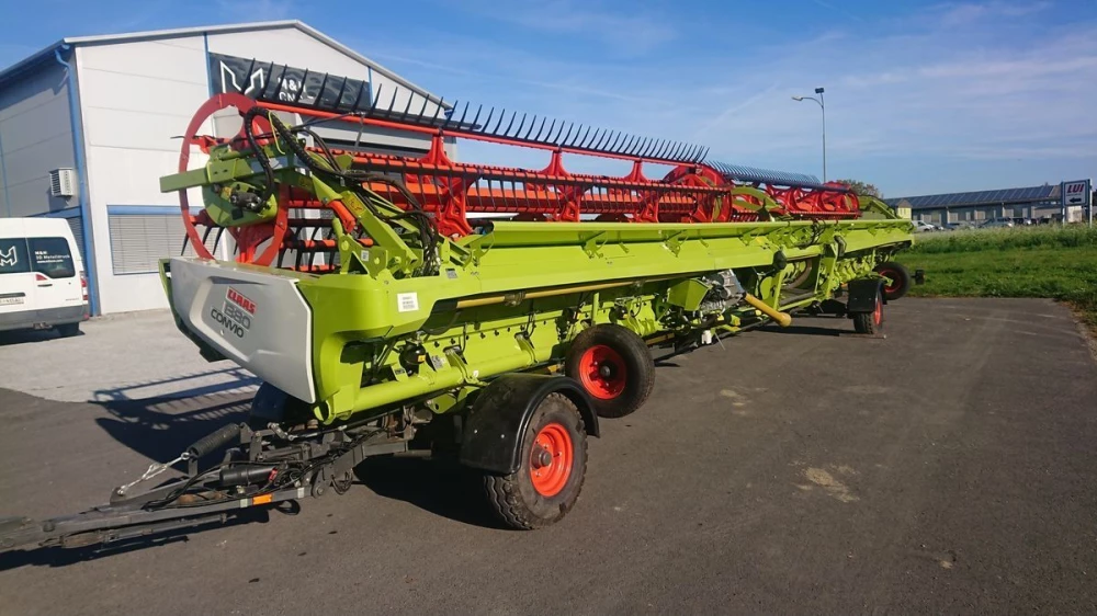 Claas convio flex 1380 + transportwagen 4-rad gelenkt