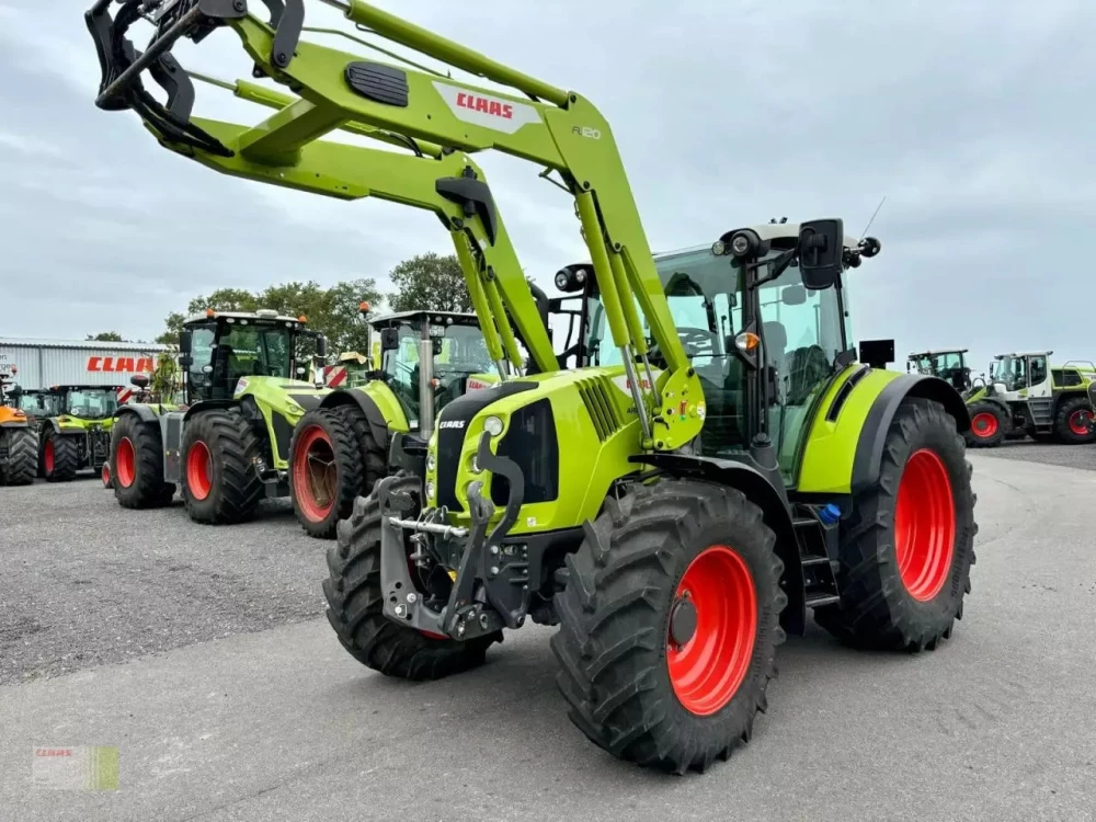 Claas arion 470 cis+ panoramic, frontlader fl 120, fkh + fzw, klima, druckluft, nur 371 h !